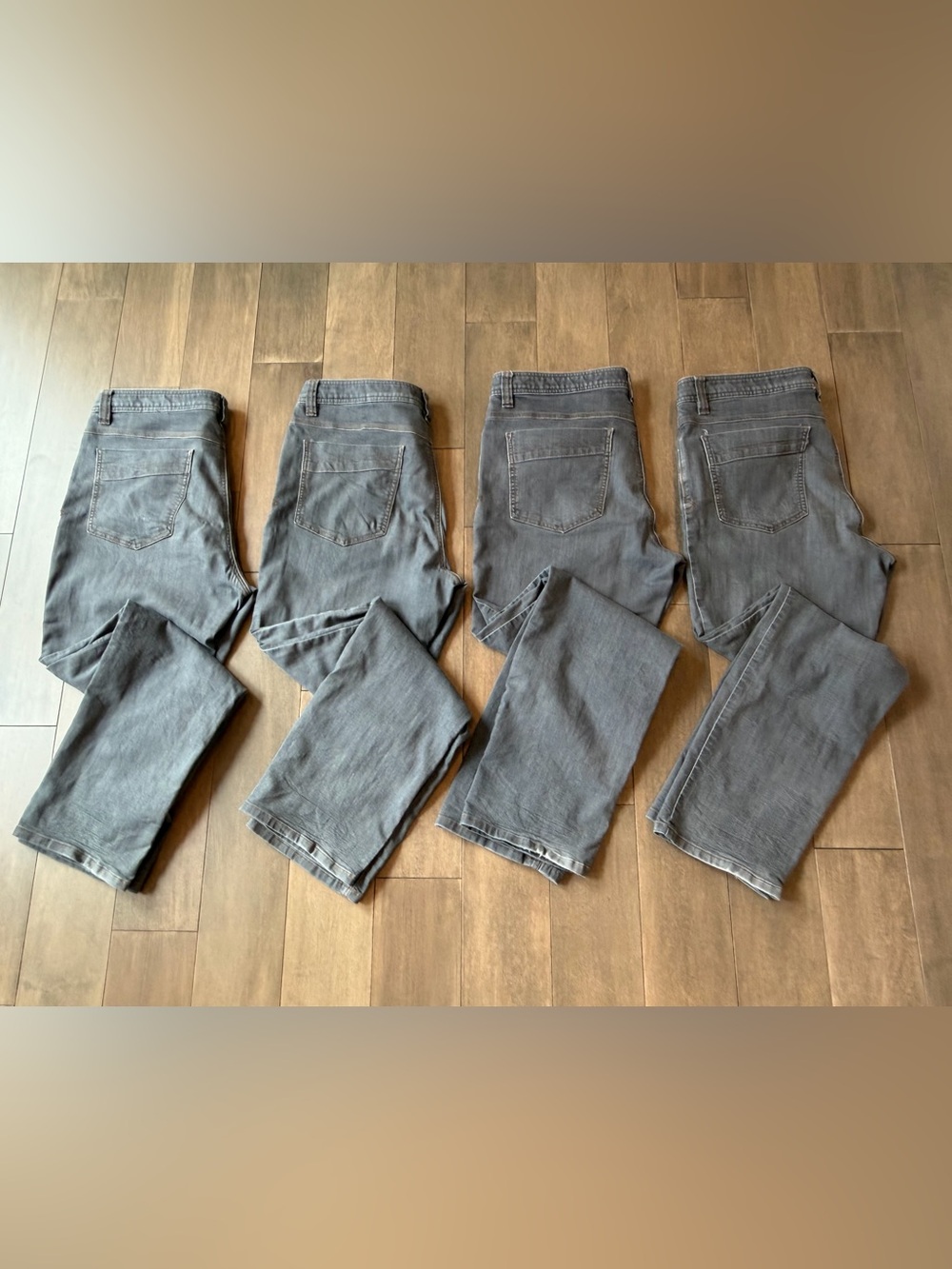 Lot Of 4 Prana Bridger Straight Leg Denim Jeans Mens 36x32 Slim Fit